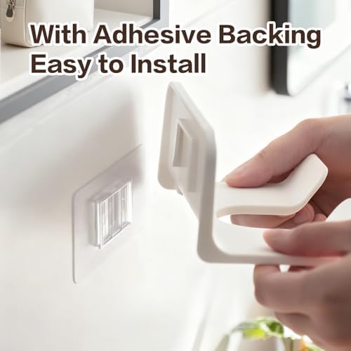 Soporte de Secador de Pelo Universal Mioluo, Montaje en Pared, Organizador de Cable, Autoadhesivo sin Perforación para Baño (1PCS, Blanco) - imagen 4