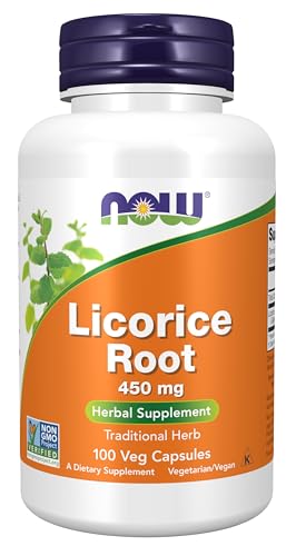 NOW Suplementos, Raíz de Regaliz (Glycyrrhiza glabra) 450 mg, Suplemento Herbal, 100 Cápsulas Veganas - imagen 5