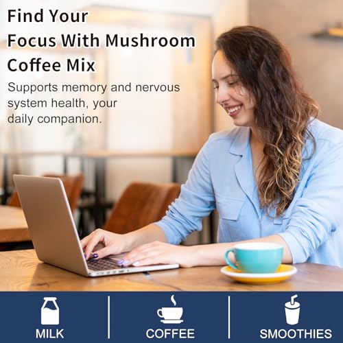CANLIST Café Orgánico 9 en 1 en Polvo de Hongo con Melena de León, Chaga, Cordyceps, Reishi y Shiitake para Enfoque Cognitivo, Soporte Inmunológico y - imagen 7