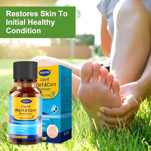 MQFORU Removedor de Callos, Eliminador de Maíz para Dedos, Cuidado Rápido de Pies - Removedor de Callos Comunes y Plantares 15ML (15 piezas) - imagen 4