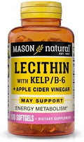 MASON NATURAL Lecitina con Kelp, Vitamina B6 y Vinagre de Manzana, Fórmula de Doble Acción, 100 Cápsulas Blandas (Paquete de 1) - imagen 1