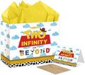 Bolsa de Regalo RTMISA Dos Infinito y Más Allá con Papel de Seda y Tarjeta de Felicitación para Cumpleaños de Niño de 2 Años - Decoraciones y - imagen 1