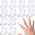 PAGOW 12 Piezas de Dedales de Silicona Reutilizables para Evitar Morderse las Uñas, Guantes Transpirables para Protección de Cutículas y Piel - - imagen 1