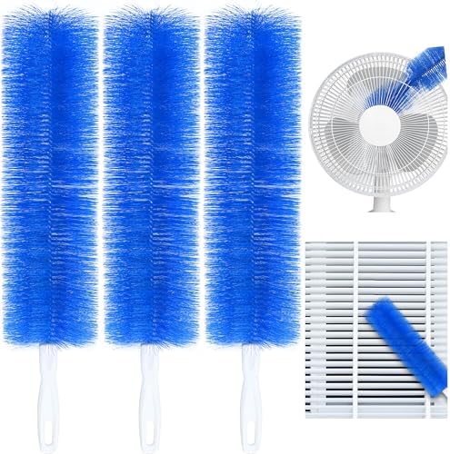 Cepillo Limpiador de Ventiladores Flexible, 3 Piezas, Duster Reutilizable de Microfibra para Ventiladores, Aire Acondicionado y Cortinas - imagen 1