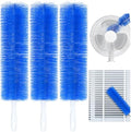 Cepillo Limpiador de Ventiladores Flexible, 3 Piezas, Duster Reutilizable de Microfibra para Ventiladores, Aire Acondicionado y Cortinas - imagen 1