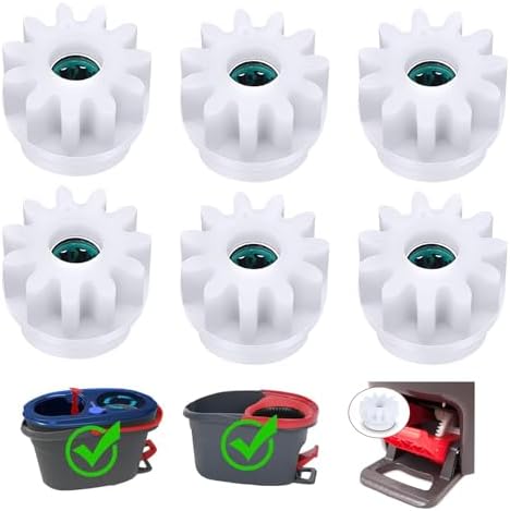 YWSH 6 Piezas de Engranaje para Cubeta de Mopa Giratoria Compatible con Ocedar Vilida Easy Mop con Rodamientos y Clutch Unidireccional - imagen 1
