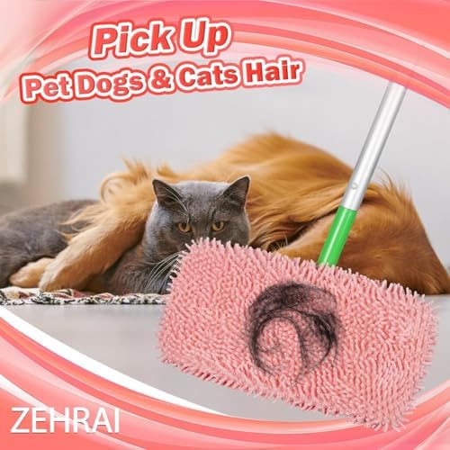 ZEHRAI 6 Piezas de Almohadillas de Microfibra Reutilizables Compatibles con Swiffer Sweeper, Cubiertas para Mopa Húmeda y Seca, Repuestos para - imagen 3