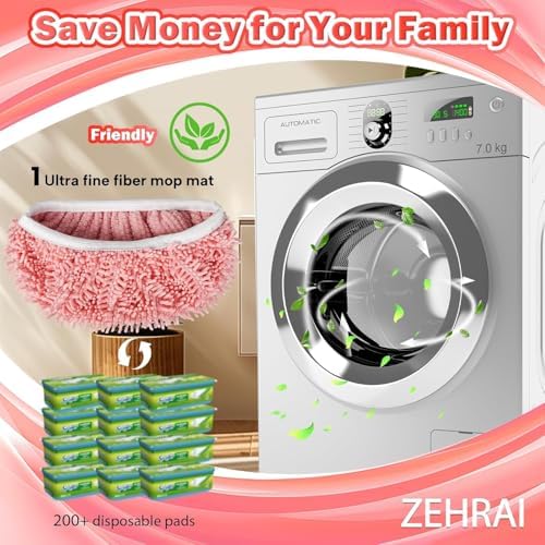 ZEHRAI 6 Piezas de Almohadillas de Microfibra Reutilizables Compatibles con Swiffer Sweeper, Cubiertas para Mopa Húmeda y Seca, Repuestos para - imagen 7