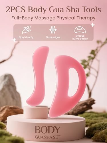 Juego de 2 Herramientas de Raspar Muscular, Herramienta Gua Sha para el Cuerpo, Herramienta de Terapia Física, Liberación Miofascial, Masaje Profundo - imagen 2