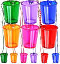 Juego de 12 Vasos de Chupito Iconikal en Collar de Perlas, Colores Variados, Plástico Duradero de 2 oz, Ideal para Tailgating y Más - imagen 1