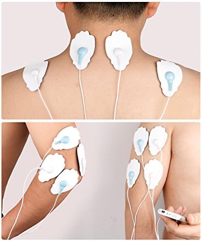 Parches Electrodos Reutilizables Belifu para Unidad TENS, Autoadhesivos, Sin Látex, Conexión Estándar de 3.5mm para Masajeador EMS - imagen 4