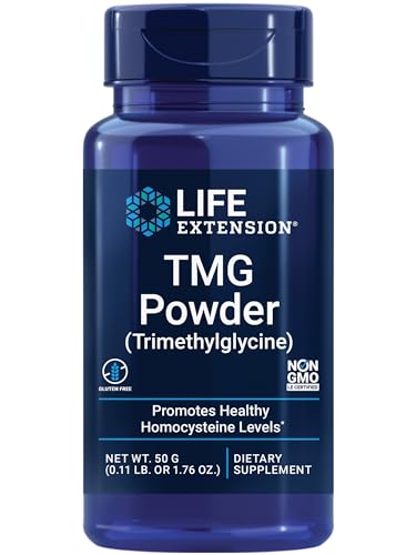 Polvo TMG de Life Extension – Trimetilglicina – Ayuda a Mantener Niveles Normales de Homocisteína y Salud Cardiaca – Sin Gluten, No OGM, Vegetariano - imagen 2