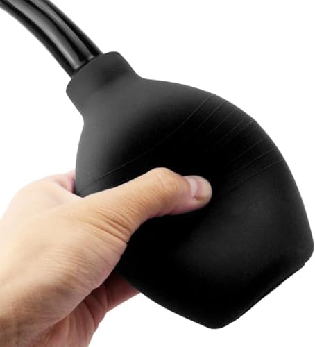 Bodundirect Bulbo Enema Anal y Ducha Vaginal para Limpieza de Colon, Detox y Estreñimiento (Negro, 10.4 Onzas) - imagen 3