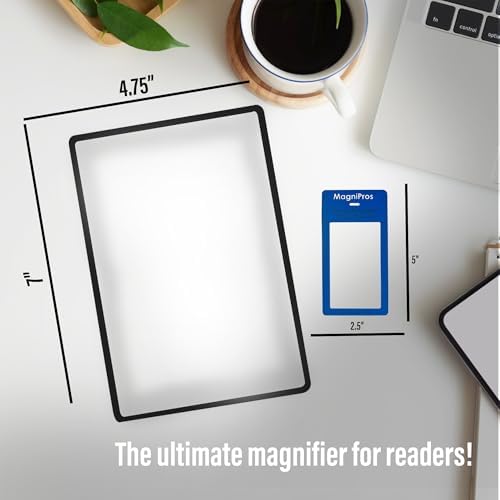 Lente de aumento Fresnel MagniPros Premium 3X (300%) de 4.5 x 7 con 3 marcadores, ideal para leer textos pequeños y proyectos solares. - imagen 3