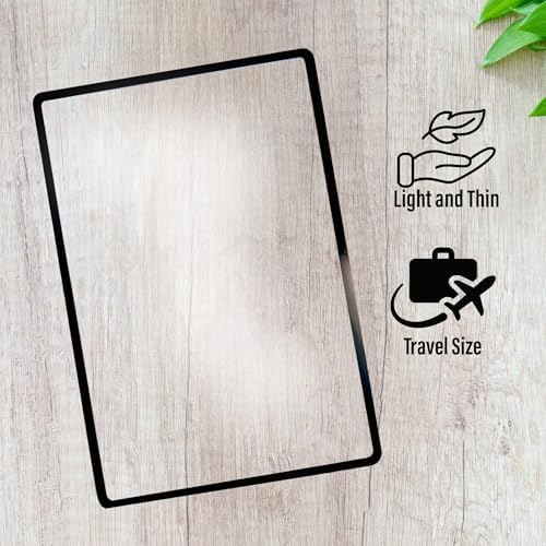 Lente de aumento Fresnel MagniPros Premium 3X (300%) de 4.5 x 7 con 3 marcadores, ideal para leer textos pequeños y proyectos solares. - imagen 4