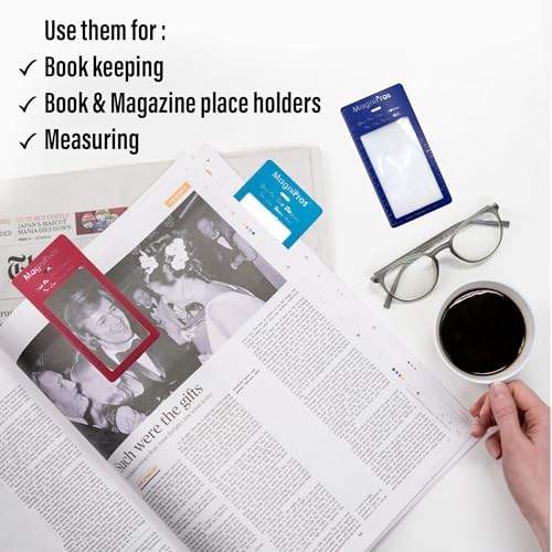 Lente de aumento Fresnel MagniPros Premium 3X (300%) de 4.5 x 7 con 3 marcadores, ideal para leer textos pequeños y proyectos solares. - imagen 5