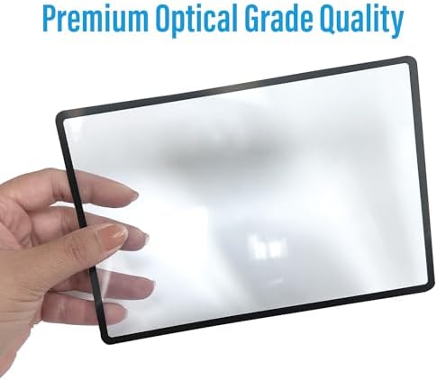 Lente de aumento Fresnel MagniPros Premium 3X (300%) de 4.5 x 7 con 3 marcadores, ideal para leer textos pequeños y proyectos solares. - imagen 6