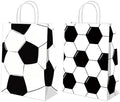 BQC 16 Piezas de Bolsas de Regalo de Fútbol con Asas para Decoraciones de Fiesta de Fútbol - imagen 1