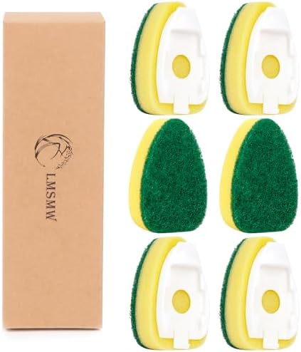 Recargas de Esponjas para Varita de Platos Sin Rayones, Cabezas de Reemplazo para Dishwand, Almohadillas de Fregado a Prueba de Rayones, Seguras para - imagen 1