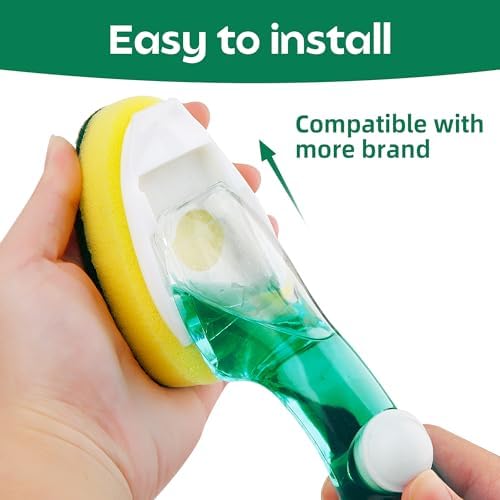 Recargas de Esponjas para Varita de Platos Sin Rayones, Cabezas de Reemplazo para Dishwand, Almohadillas de Fregado a Prueba de Rayones, Seguras para - imagen 6