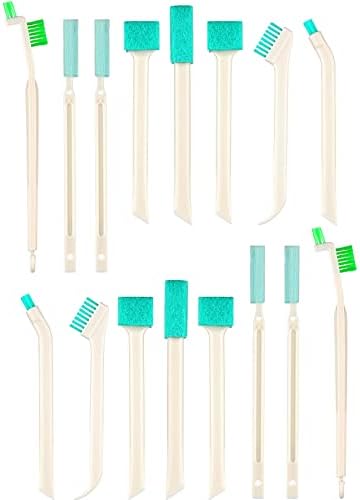 Juego de 16 Piezas de Cepillos de Limpieza para el Hogar Nuenen - Set de Cepillos para Detalles y Rincones, Ideal para Teclados, Botellas y Azulejos - imagen 1