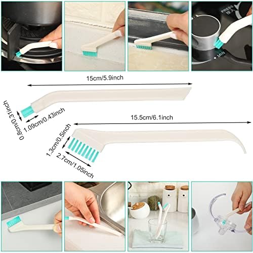 Juego de 16 Piezas de Cepillos de Limpieza para el Hogar Nuenen - Set de Cepillos para Detalles y Rincones, Ideal para Teclados, Botellas y Azulejos - imagen 4