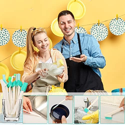 Juego de 16 Piezas de Cepillos de Limpieza para el Hogar Nuenen - Set de Cepillos para Detalles y Rincones, Ideal para Teclados, Botellas y Azulejos - imagen 7