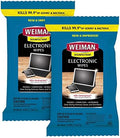 Toallitas Desinfectantes Electrónicas Weiman - Paquete de 2 - Limpieza Segura para Laptop, Computadora, TV y Pantallas - 15 Toallitas - imagen 1