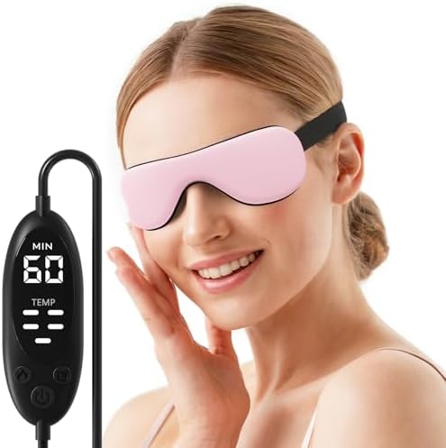Mascarilla Caliente para Ojos – Compresa Térmica para Ojos Secos, Almohadilla Eléctrica USB para Tratamiento de Estilo y Chalazión, Máscara para - imagen 7