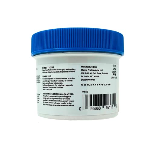 Ungüento Manna Pro Hen Healer Azul – 2 oz | Tratamiento de piel para aves a base de lanolina para cortes, raspaduras y lesiones por picoteo - imagen 3