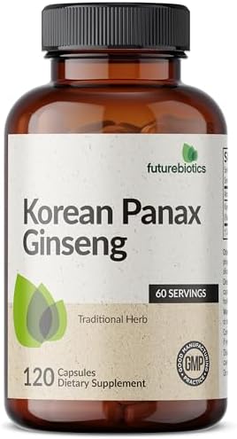 Futurebiotics Ginseng Panax Coreano para Energía, Memoria y Salud Cerebral, No OGM, 120 Cápsulas - imagen 3