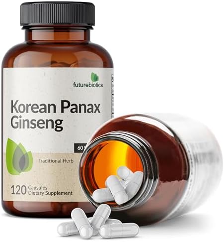 Futurebiotics Ginseng Panax Coreano para Energía, Memoria y Salud Cerebral, No OGM, 120 Cápsulas - imagen 4