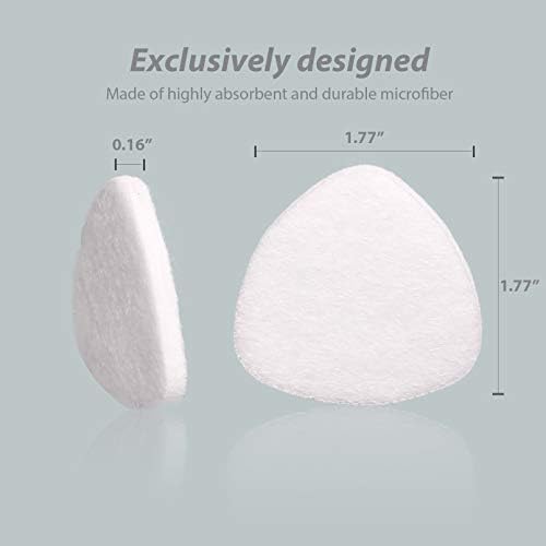 Almohadilla de Repuesto Ulrempart Compatible con Difusor de Aceites Esenciales Homedics | Paquete de 30 Almohadillas de Microfibra Blancas para - imagen 2