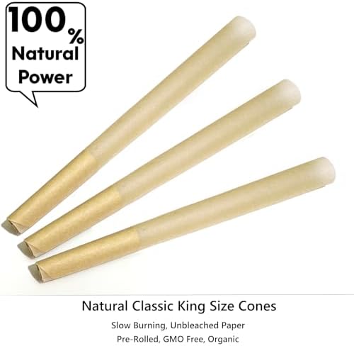 Paquete de 200 Conos de Papel para Fumar | Tamaño King | 108mm | Conos Pre-enrollados con Cargador y Palitos de Compactación - imagen 3