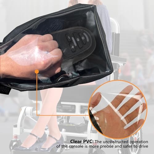 Funda Protectora para Joystick de Silla de Ruedas, Cubierta Impermeable y Duradera para Reposabrazos, Panel de Control Eléctrico Universal con Correa - imagen 4