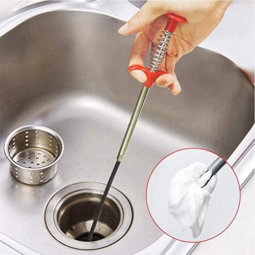 Herramienta de Alcance Flexible con Garra de 4 Garras, Manguera Flexible de 90 cm para Recoger Basura, Fregaderos, Drenajes y WC - imagen 4