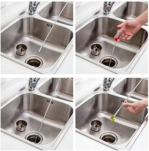 Herramienta de Alcance Flexible con Garra de 4 Garras, Manguera Flexible de 90 cm para Recoger Basura, Fregaderos, Drenajes y WC - imagen 6