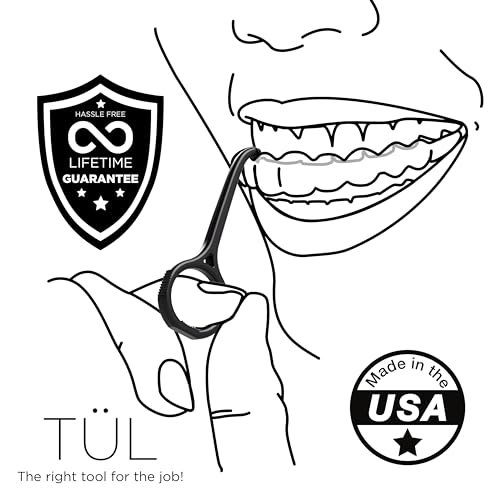 TÜL | Herramienta para quitar Invisalign hecha en EE. UU. | Reemplazos de por vida | Recomendado por ortodoncistas | Paquete de 2 en color negro | - imagen 2