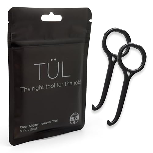 TÜL | Herramienta para quitar Invisalign hecha en EE. UU. | Reemplazos de por vida | Recomendado por ortodoncistas | Paquete de 2 en color negro | - imagen 5