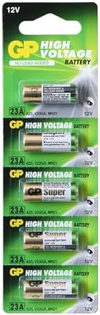 Batería Alcalina GP Super 23A 12V de Alta Tensión (Paquete de 5) - imagen 1