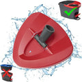 Cabezal de Repuesto para Mop Giratorio Compatible con O-Cedar EasyWring 1-Tanque, Cubierta Triangular de Plástico, Base de Mop Giratorio, Rojo - imagen 1