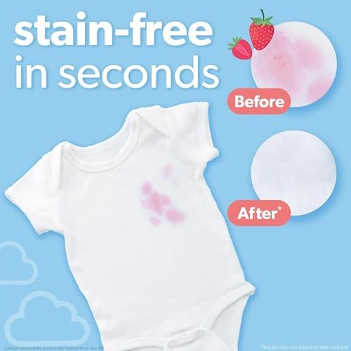 Toallitas Quitamanchas Dreft para Ropa de Bebé – Tamaño de Viaje, Envase Individual para Llevar – Suaves con la Piel y Seguras para Ropa de Bebé – - imagen 2