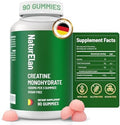 Gomitas de Creatina Monohidratada NaturElan, Sin Azúcar, Veganas, Sin Gelatina, Suplemento Pre Entreno para Crecimiento Muscular y Recuperación Rápida - imagen 1