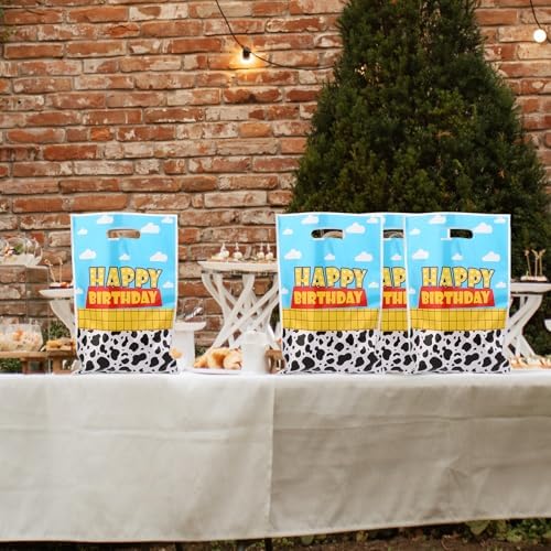 Bolsitas de Fiesta SAVITA de 50 piezas, 9.84x6.5 pulgadas, diseño de Nubes Blancas y Cielo Azul, para Cumpleaños de Niños y Almacenamiento de Dulces - imagen 6
