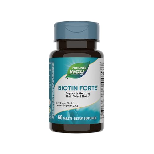Biotina Extra Fuerte de Nature's Way, Apoya el Cabello, Piel y Uñas, 5,000 mcg por Porción, 60 Tabletas Veganas (El Empaque Puede Variar) - imagen 2