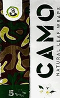 Afghan Natural Leaf Camo Wraps - Paquete de 6, Sabor Natural, 30 Hojas con Sticker Oficial de Conos Camo - imagen 1