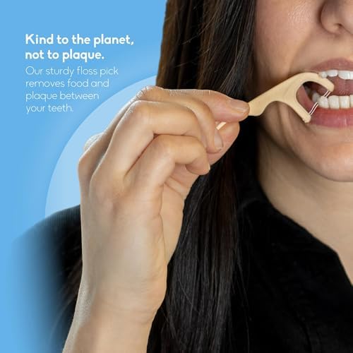 The Humble Co, Palillos de Hilo Dental 2 en 1, Sabor Menta, 50 Piezas - imagen 3