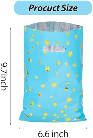 LEKOKO 50 Pzs Bolsas de Regalo para Fiesta, Lindas Bolsas de Dulces con Estrella para Cumpleaños y Baby Shower, Paquete para Niños - imagen 2
