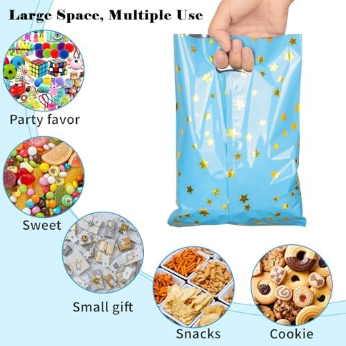 LEKOKO 50 Pzs Bolsas de Regalo para Fiesta, Lindas Bolsas de Dulces con Estrella para Cumpleaños y Baby Shower, Paquete para Niños - imagen 6