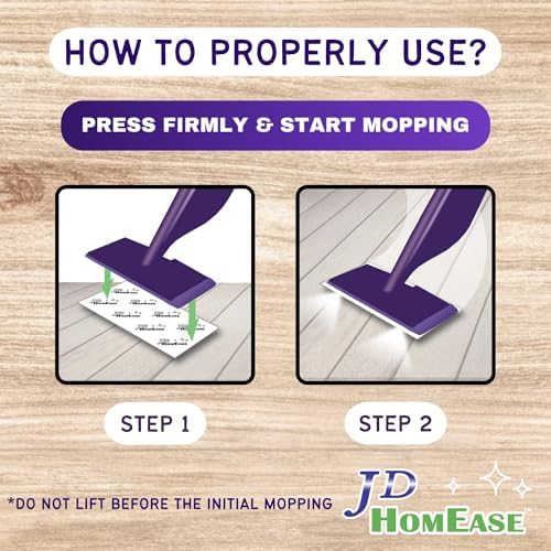 Pads de Microfibra Premium JD HOMEASE para Swiffer WetJet - Súper Absorbentes, Sin Pelusa, Duraderos - 11 x 5.5 - 24 Piezas, Seguros para Madera, - imagen 5